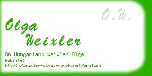 olga weixler business card